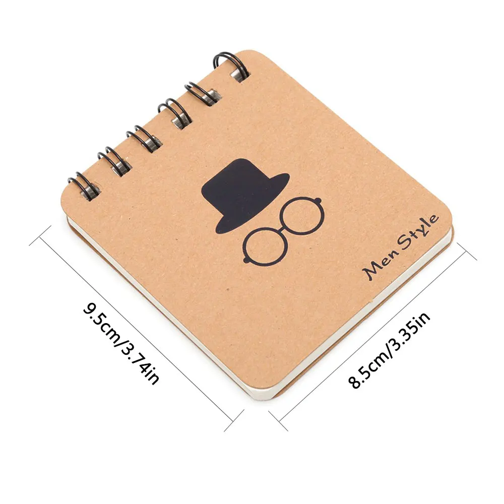 Umitive Mini Top Bound спиральный Карманный перевод блокнот Memos офисные и школьные
