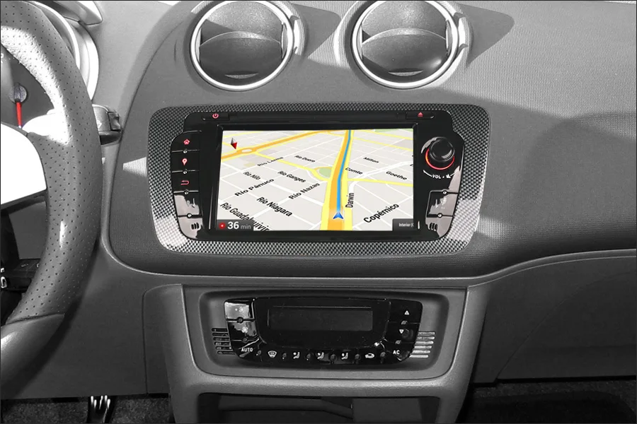 Erisin ES4822S 7 дюймов, автомобильный, мультимедийный плеер навигация gps Авторадио для сиденья IBIZA 2009-2013