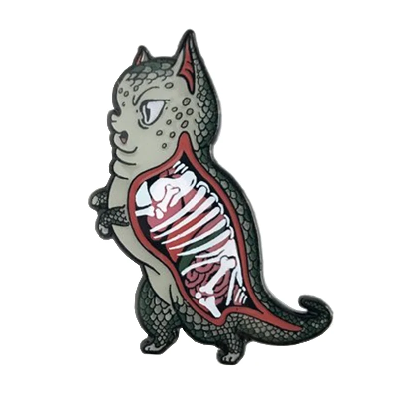 Эмалированный значок Derpy Dinokitty | Украшения и аксессуары