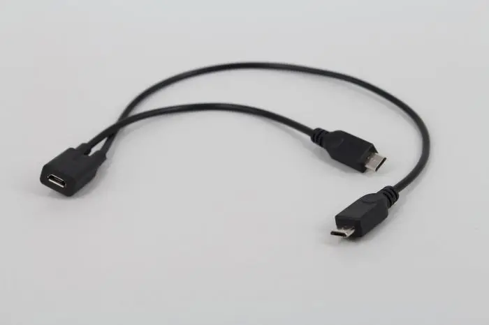 1 шт. Micro USB 2,0 сплиттер Y 1 Female to 2 Male Кабель для зарядки данных удлинитель для телефона высококачественный кабель для синхронизации данных