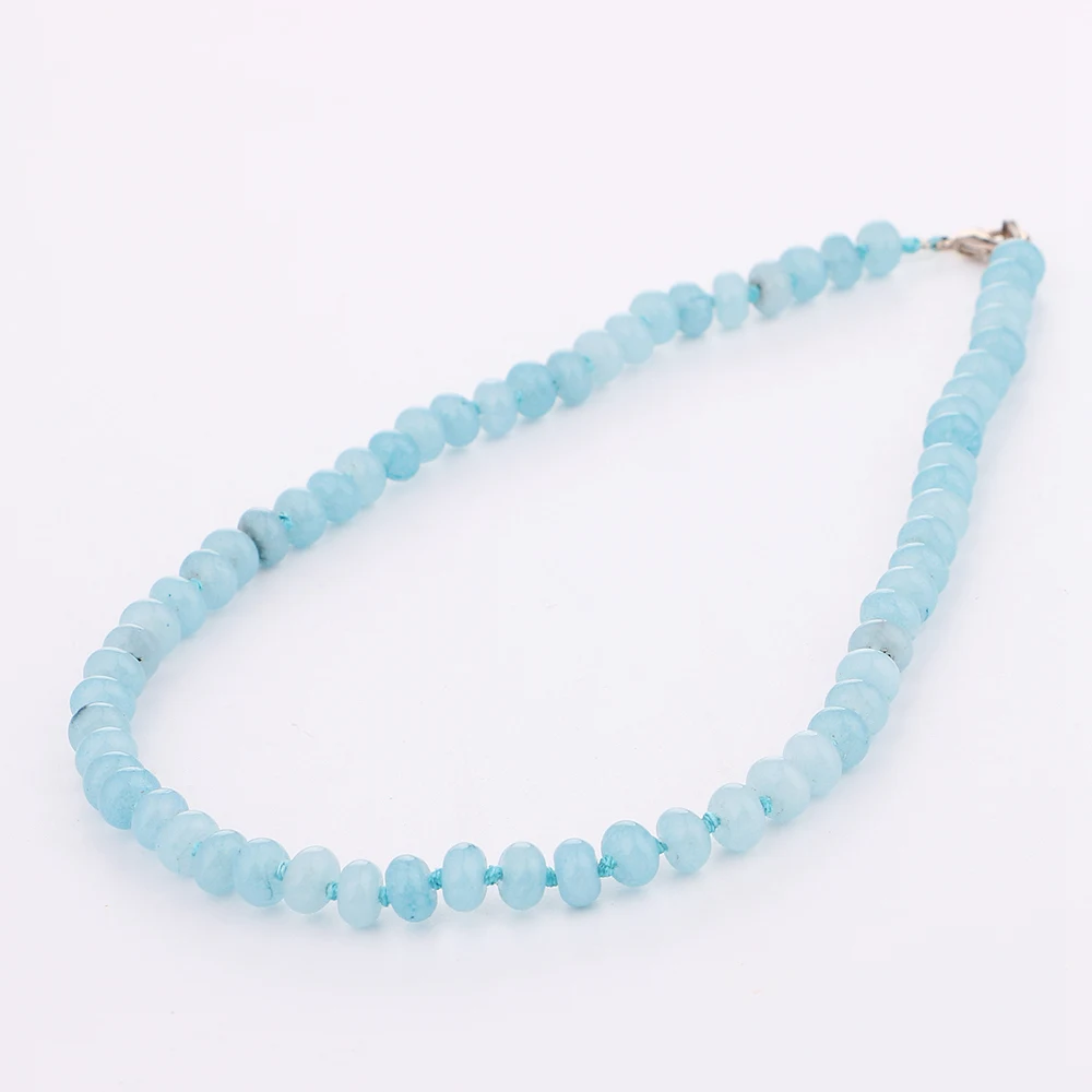 Yumten Sea Blue Treasure круглое ожерелье источник питания натуральный кристалл женские