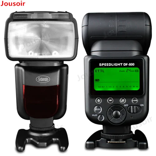 DF-800 high-speed synchro flashlight 6D 7D 5D3 2 external TTL top flash rotatable tape battery CD50 | Электроника