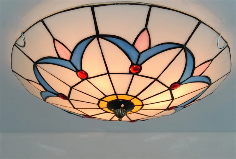 FUMAT Brief Ceiling Lamps Minimalism Tiffany Stained Glass Lights For Bed Room Dining Kitchen LED | Освещение