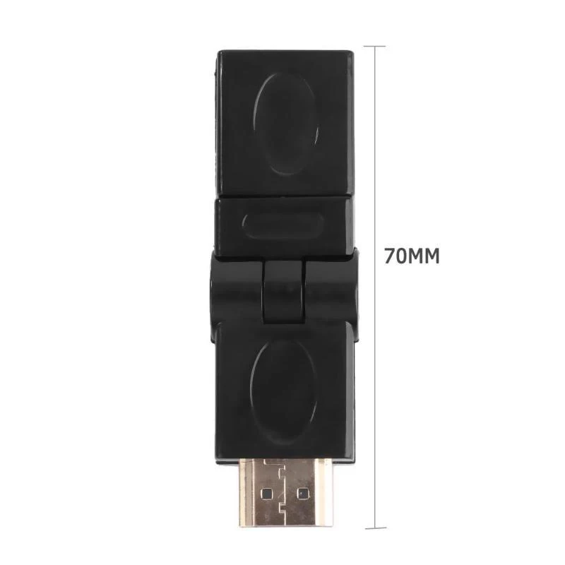 Подключи и играй мини HDMI 1,4 Угловой Тип HDMI мужчин и женщин 90 180 360 градусов вращающийся адаптер поддерживает 720n 720 p 1080i 1080 p