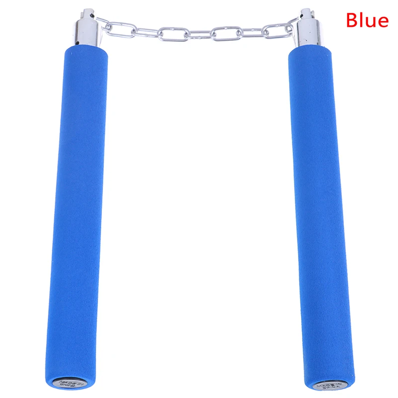 blue 1 шт. китайская пена для кунгфу Nunchakus Горячая Боевая художественная пена мягкие безопасные нунчаки для фитнеса Для детей Kungfu инструмент для начинающих - Цвет: blue