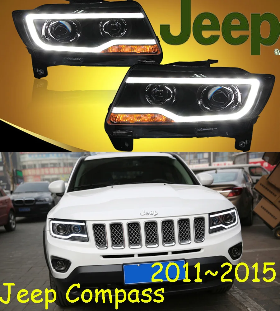 Видео 2011 ~ 2014 автостайлинг для фар с компасом HID canbus cherokee comeven commander Liberty tj головная