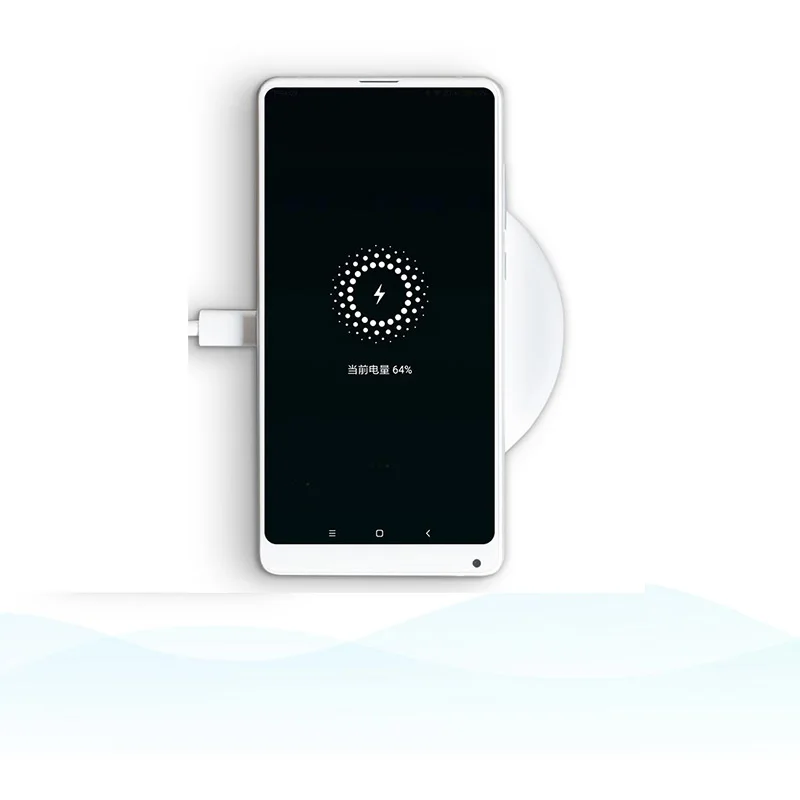Беспроводное зарядное устройство Xiaomi Qi Smart Quick Charge Type C быстрое для Mi MIX 2S iPhone X 8 plus