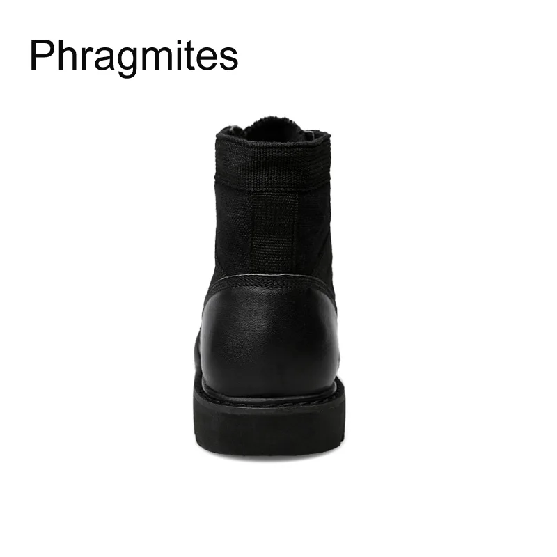 Phragmites/уличные военные ботинки caliga зимняя обувь женская из хлопка черные зимние