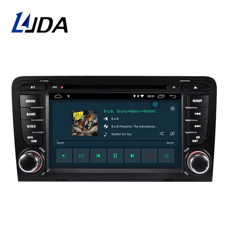 Автомобильный DVD-плеер LJDA Android 10 0 для AUDI A3 2003-2012 мультимедиа GPS стерео 2 Din радио Wi-Fi
