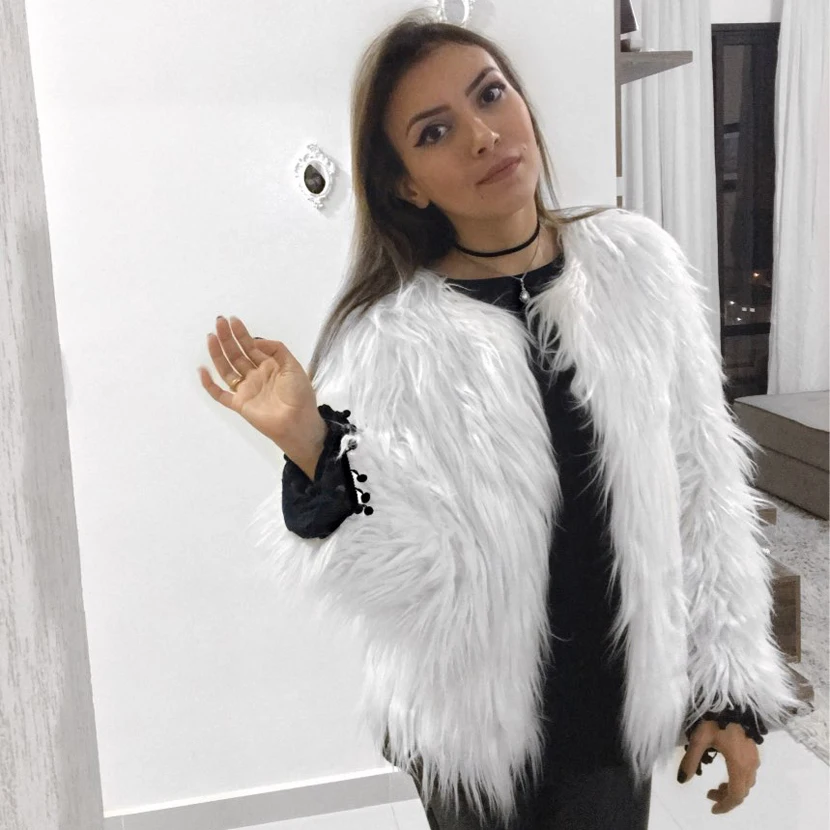 20 цветов размера плюс 4XL женские черные пушистые пальто из искусственного меха куртки белые пальто из искусственного меха женские зимние теплые пальто женская верхняя одежда