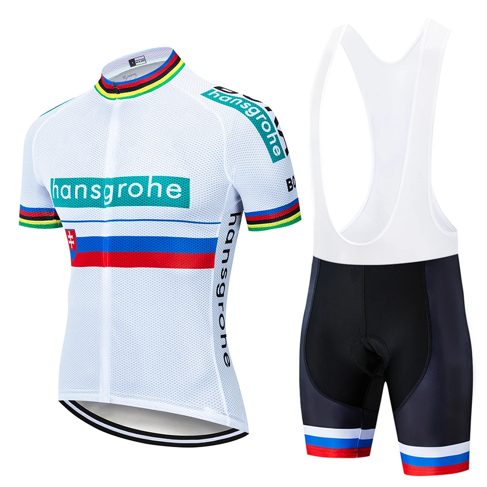 Новинка 2019 года комплект из джерси и шорт Hansgrohe team дышащие летние топы рубашка Ropa