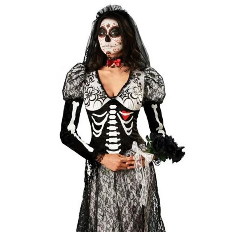 Новые роскошные серьги рука скелета призрака костюм невесты Хэллоуин