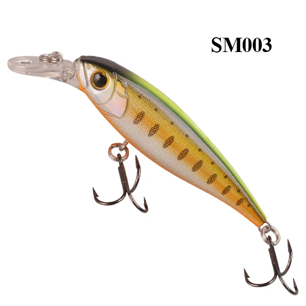 SM003 Умная Приманка Minnow 60 мм/4,55 г рыболовные приманки жесткая наживка Лазерная наживка VMC искусственные приманки Leurre soule рыболовный воблер, блесна - Цвет: SM003