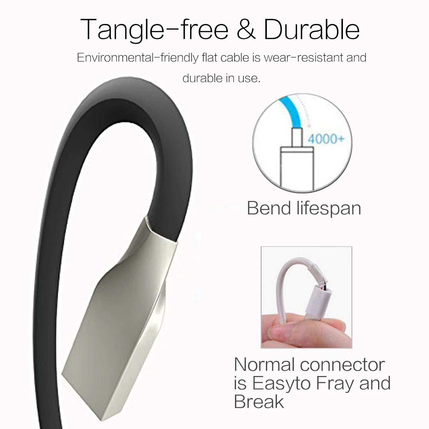 USB Type C Cable Zinc Alloy USB C Cable Fast Charging Data Cable Type-C USB Charger Cables for Samsung S10 S9 S8 Xiaomi Huawei