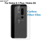 Для Nokia 6,1 Plus 6,1 Plus  X6 прочная 3D защитная задняя пленка из углеродного волокна с защитой от отпечатков пальцев (не закаленное стекло)