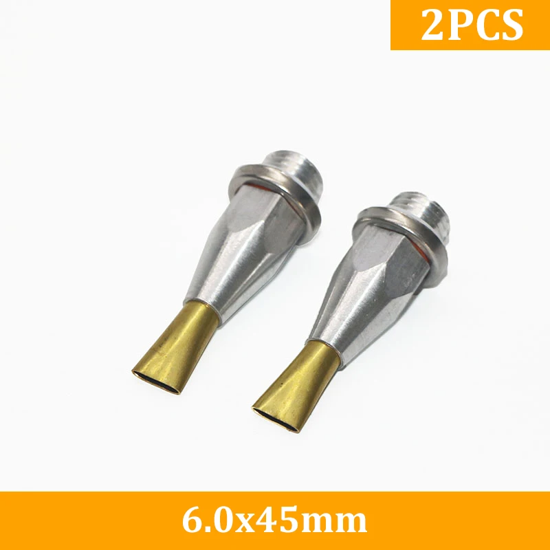 6.0x45mm 2pcs Горячая клеевой пистолет сопло широкий плоский 6,0 мм 8,5 мм 45 мм для широких поверхностей, зазор, коробка уплотнения, клей пистолет аксессуар, 2 шт./лот - Цвет: 6.0x45mm 2pcs