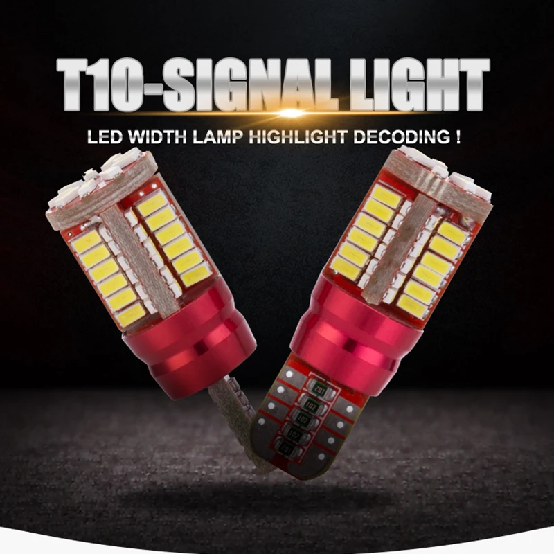 MGTV LIGHT 4 шт. T10 светодиодный стоп сигнал лампа для автомобильного номерного знака