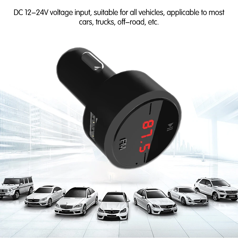 Автомобильный fm передатчик Onever модулятор 3.1A с двумя usb портами автомобильное