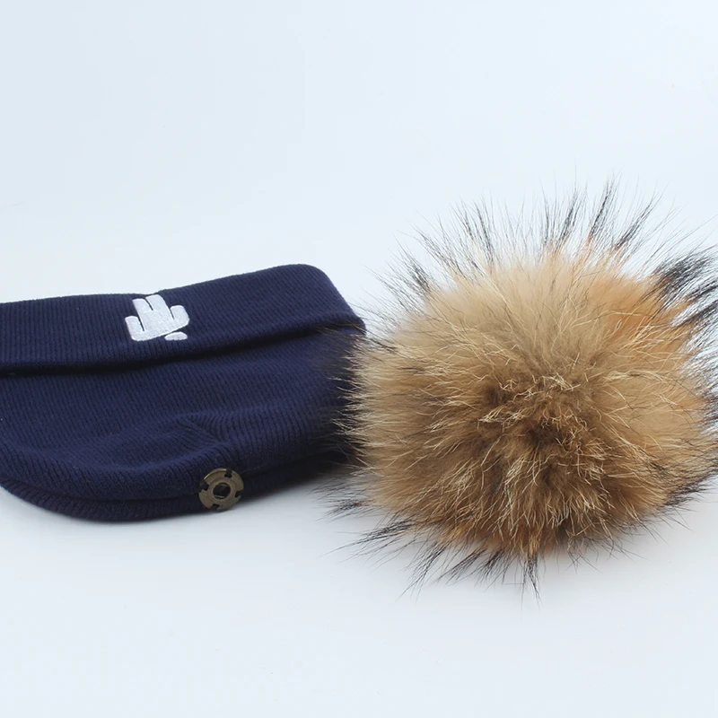 Новая мода Billie Eilish Beanie Hat Женская Мужская зимняя шапка настоящая шапка с меховым помпоном Harajuku Хип-хоп Skullies Beanies