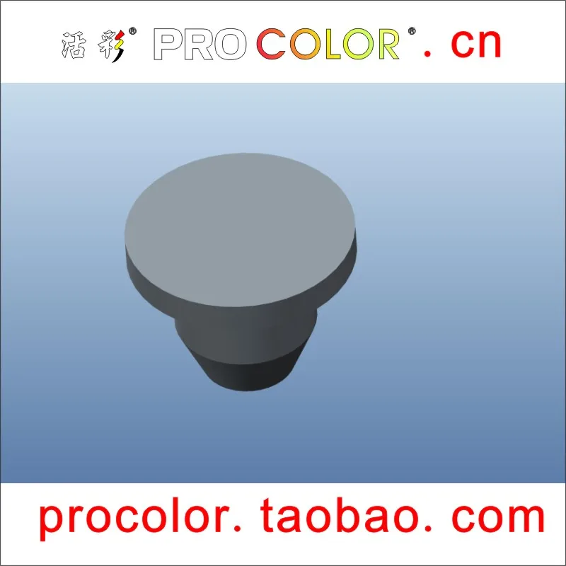 Индивидуальная Силиконовая Резиновая короткая пробка с отверстием 4 мм