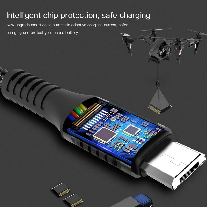 Yesido CA36 5A быстрое зарядное устройство Micro USB кабель для Xiaomi Redmi Huawei Samsung Быстрая