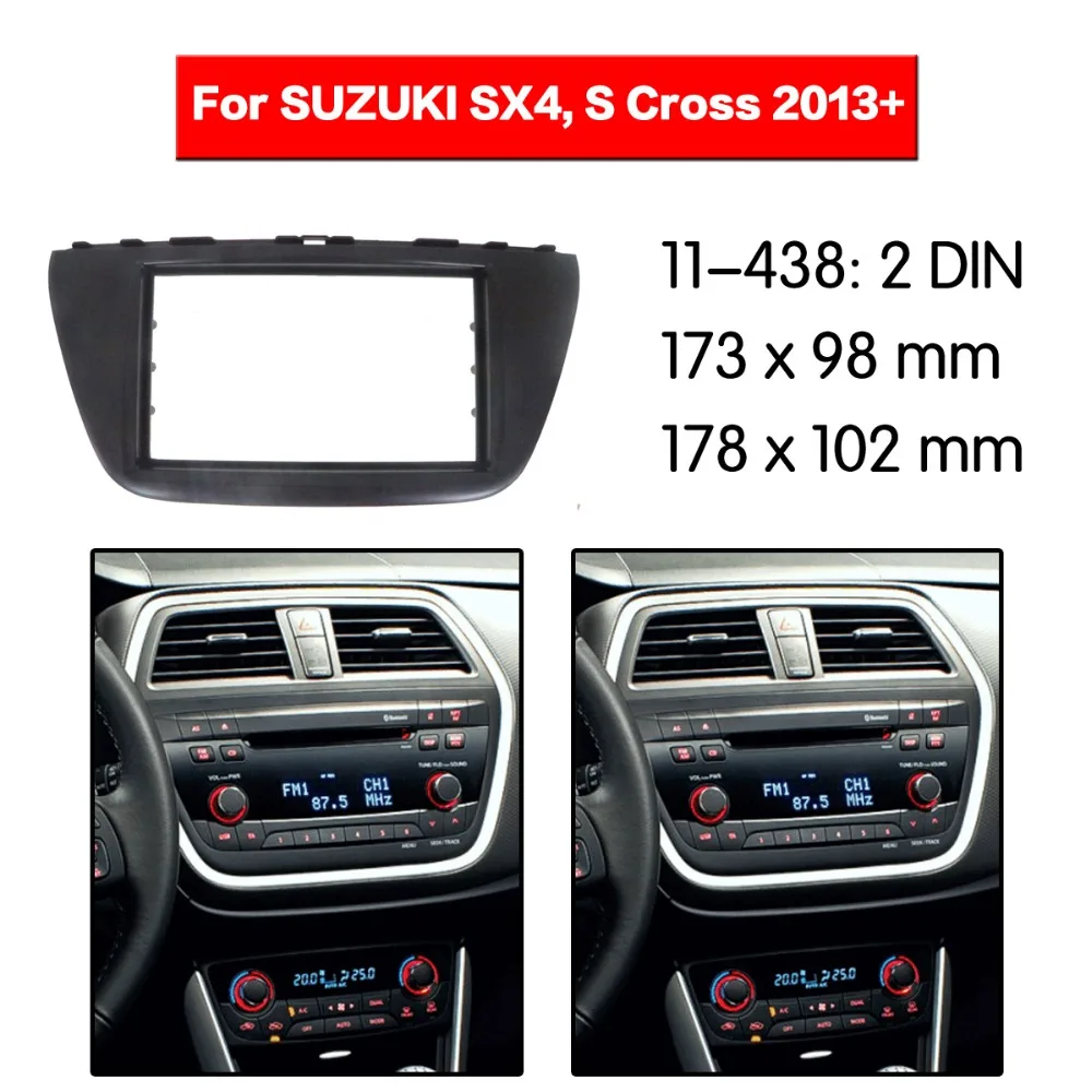 Комплект мультимедийной рамы для SUZUKI SX4 S Cross 2013 + панель Facia обшивка компакт диск 2