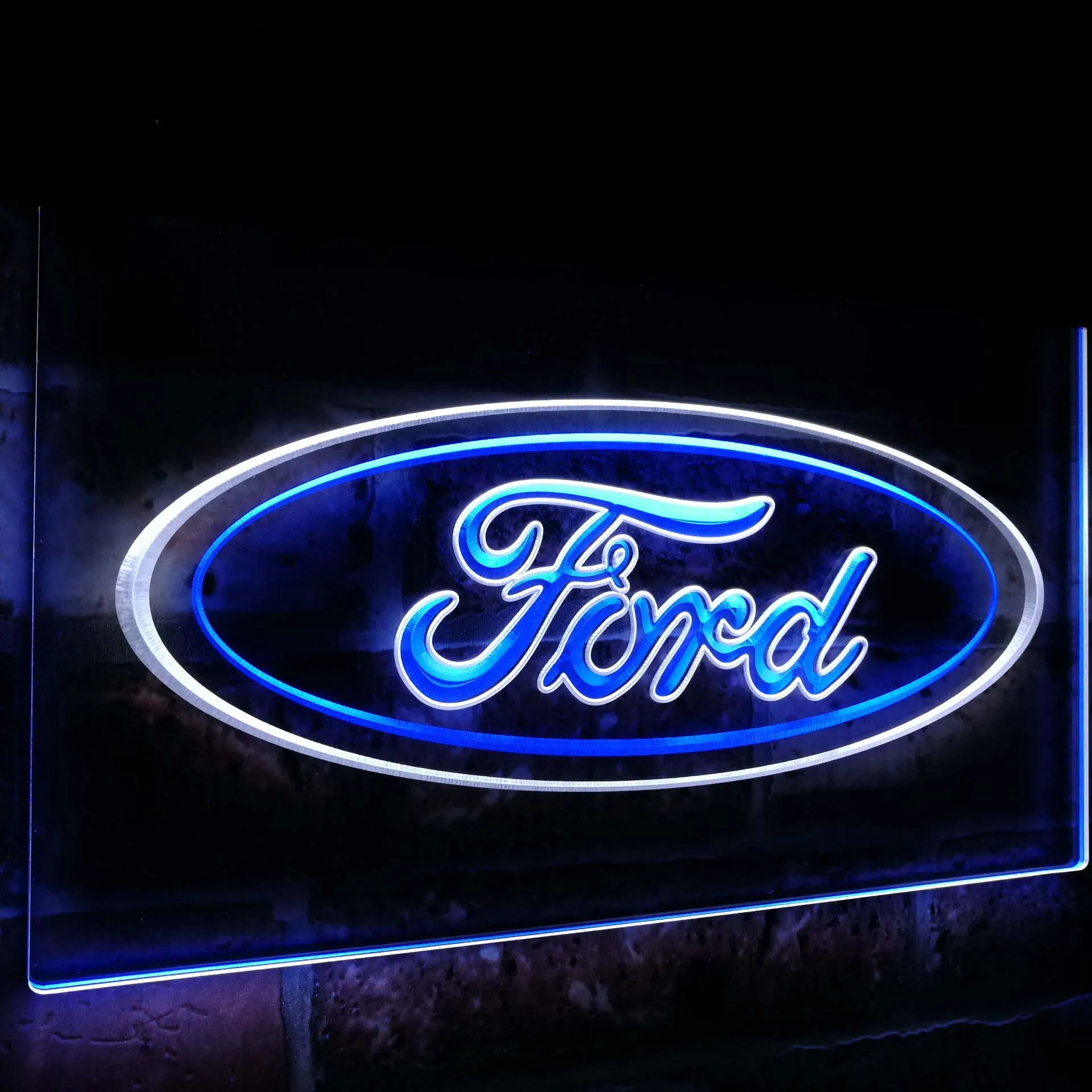 Украшение для автомобиля Ford неоновые светодиодные знаки двойного цвета|Таблички