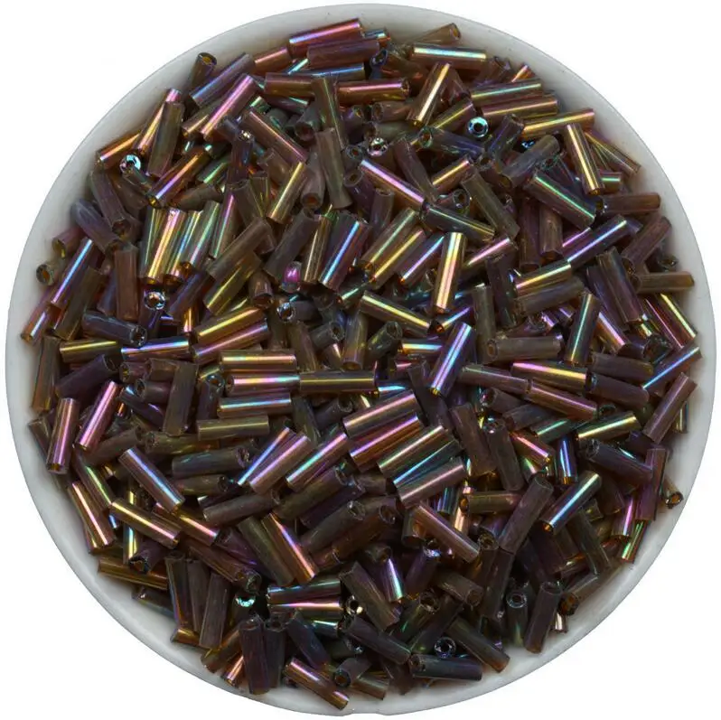 zhiguan41 2x6mm 6x2 мм 500 шт черные чешские стеклянные трубки стекляруса Бисер для браслета ожерелье DIY Изготовление ювелирных изделий - Цвет: zhiguan41 2x6mm
