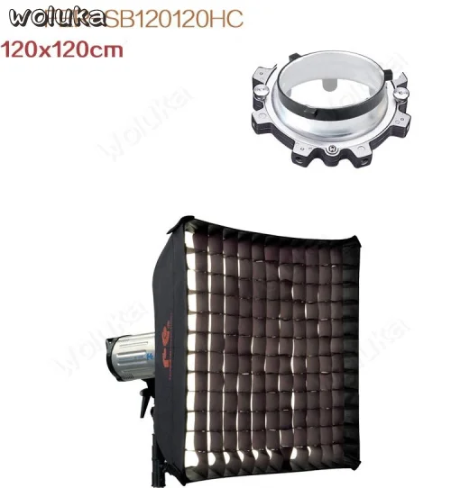 Софтбокс с решеткой Falconeyes 120x120 см светильник вспышка в виде сот мягкой коробкой