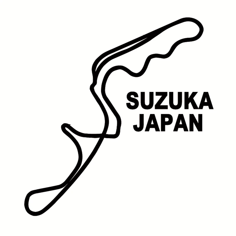 SUZUKA Япония стикеры GP DIY гоночная схема автомобиля трек виниловые художественные наклейки декор