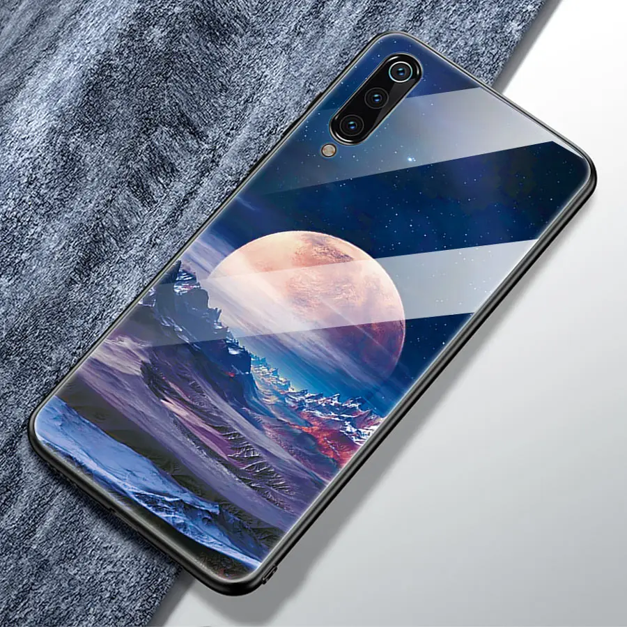 Стеклянный чехол IQD для Xiaomi Redmi mi 9 mi 8 Lite mi 6X A2 5X A1 F1 mi x 3 5 Plus 6 Note 7 5 6 Pro, защитный чехол из ТПУ