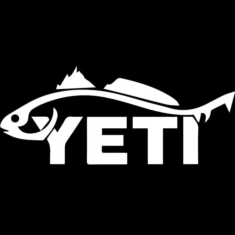 Смешные Стикеры для автомобиля Yeti Fishing JDM 29 2 см * 12 Виниловая наклейка