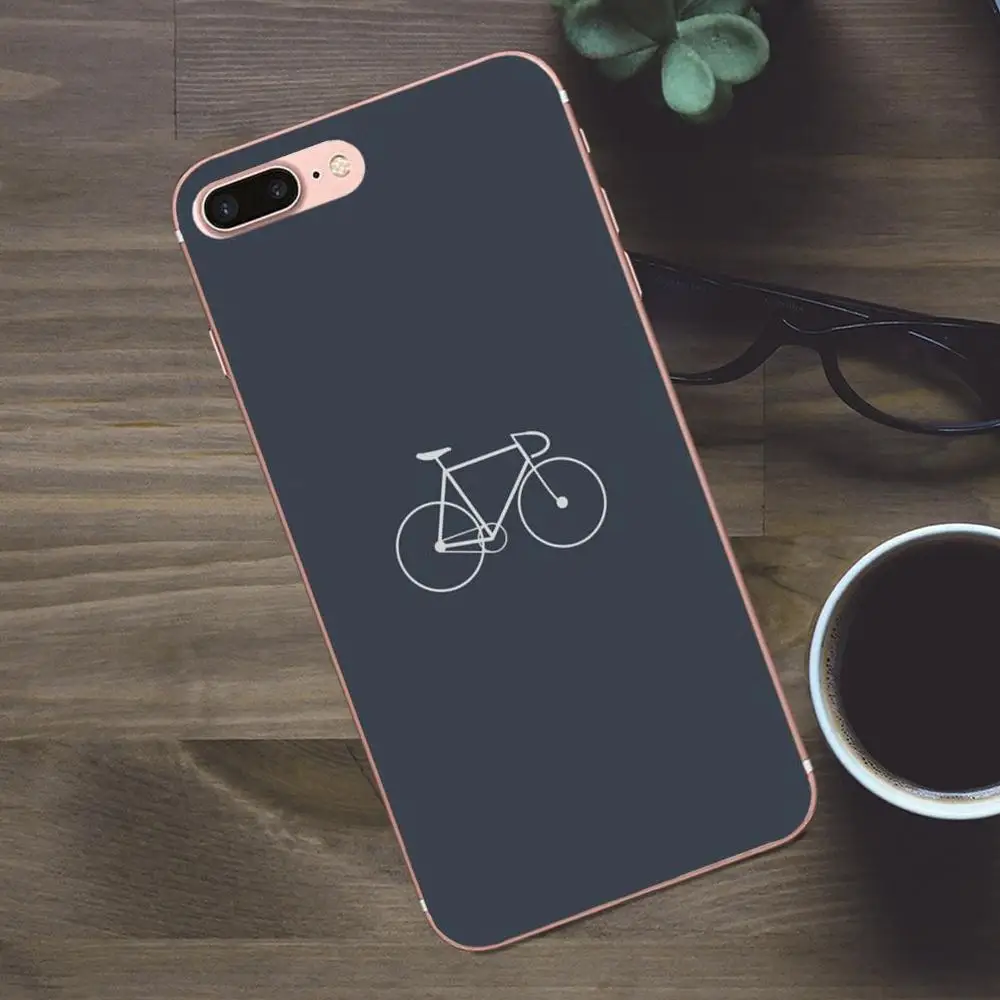 Чехол из ТПУ для Apple iPhone 4 4S 5 5C SE 6 6S 7 8 Plus X Galaxy A3 A5 J1 J2 J3 J5 J7 2017 велосипедный