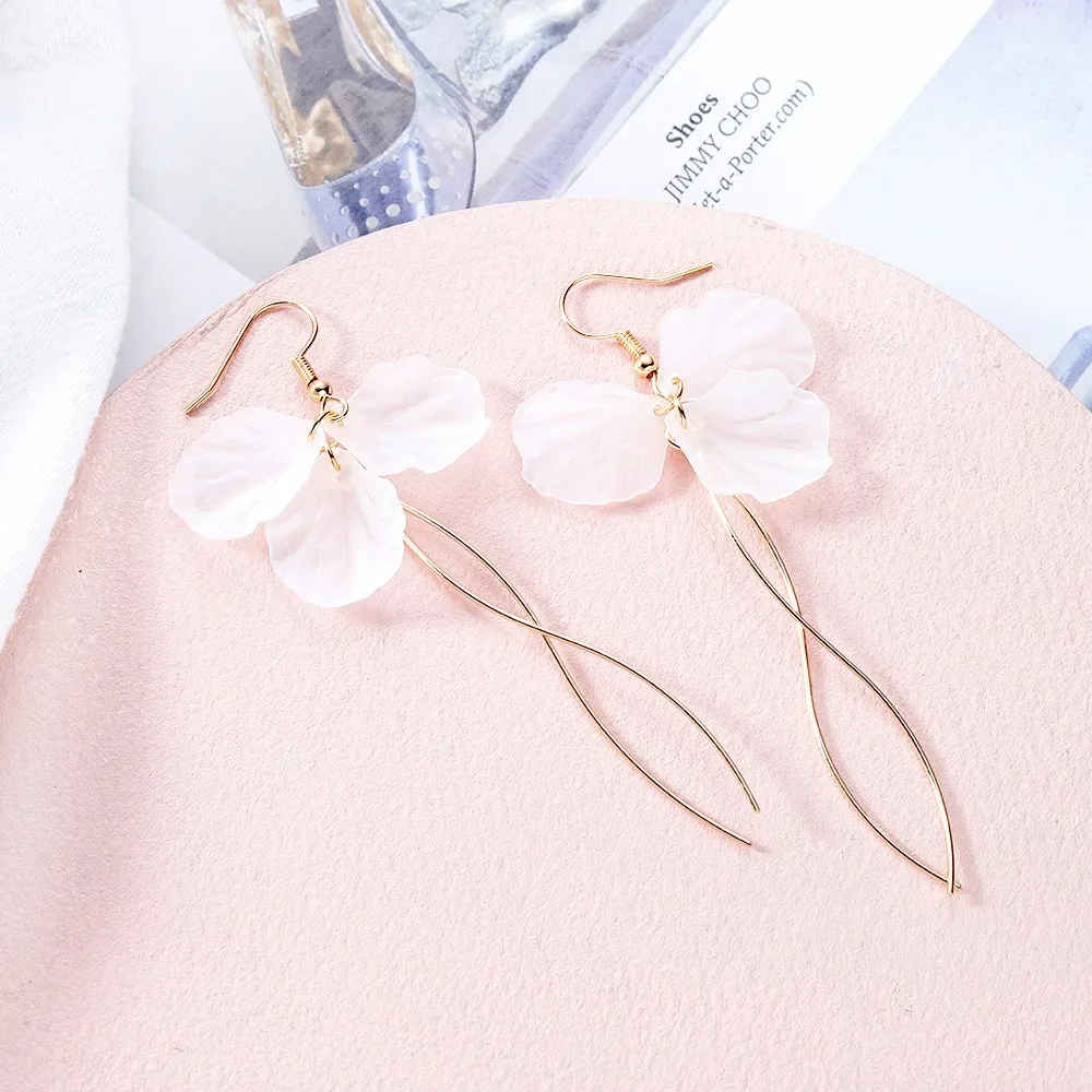 Корейские жемчужные длинные серьги для девочек 2019 Новые Простые Модные