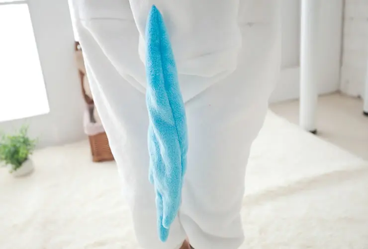 Пижама-комбинезон унисекс с изображением синего единорога вечеринка ночная