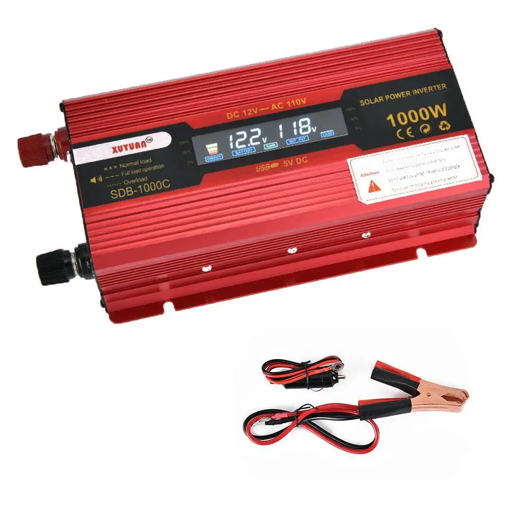 1000W автомобиля USB DC 12 V/24 V дo AC 14 5 15 110V Мощность 550W 10 4 11 9 7 3 Инвертор адаптер