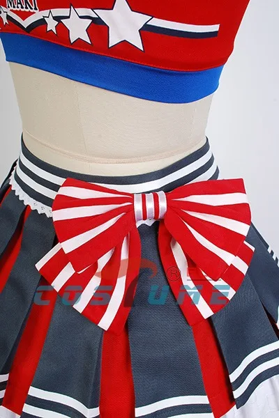 Отлично! Женский костюм для косплея Love Live Maki Nishikino Cheerleader аниме карнавальный на