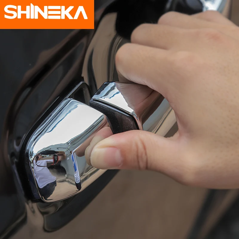 SHINEKA наклейки для автомобиля Toyota 4runner Chrome стайлинга автомобилей Дверная ручка Накладка наклейки подходят для Toyota 4runner до