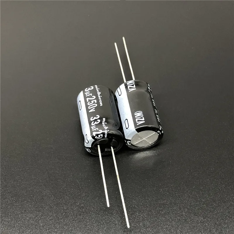 

5 шт./50 шт. 33 мкФ 250в33мкф NICHICON VZ серия 12,5x20 мм широкий диапазон температур алюминиевый электролитический конденсатор длинные ножки