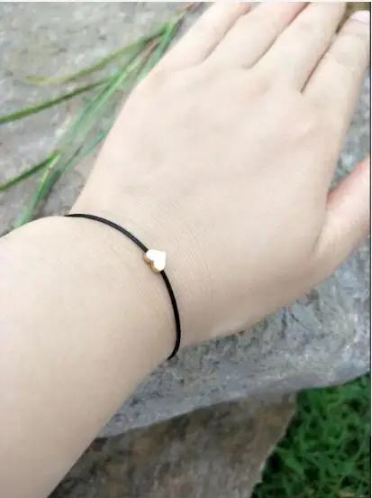Браслет Шарм в форме сердца с кожаным ремешком|leather bracelet|charm braceletbracelet rope |