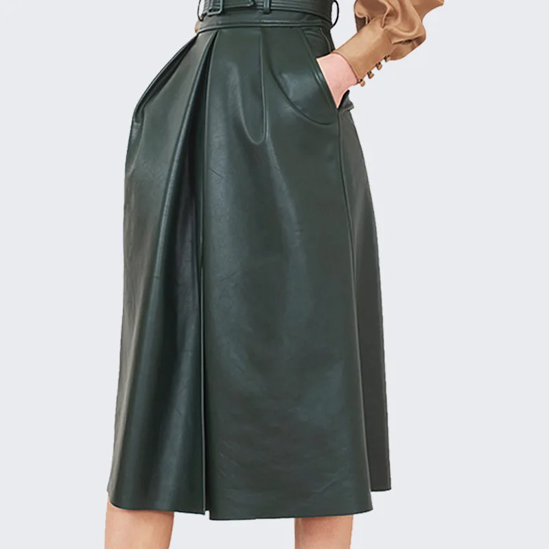 OKXGNZ модная кожаная юбка S-XL Temperament hHigh Талия сумка бедра юбка из двух частей для похудения женские наборы