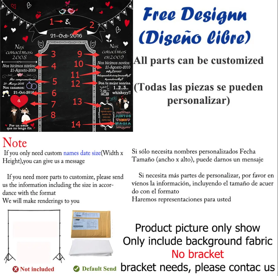 Фон для фотографий Allenjoy Виниловый фон фотосессии романтичной свадьбы с птичками