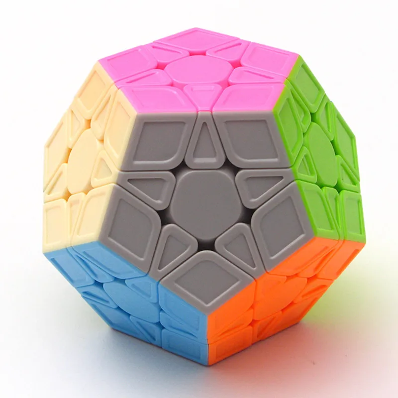 Qiyi красочные Megaminx Magic Cube Stickerless Профессиональный Скорость головоломки Cubo Magico