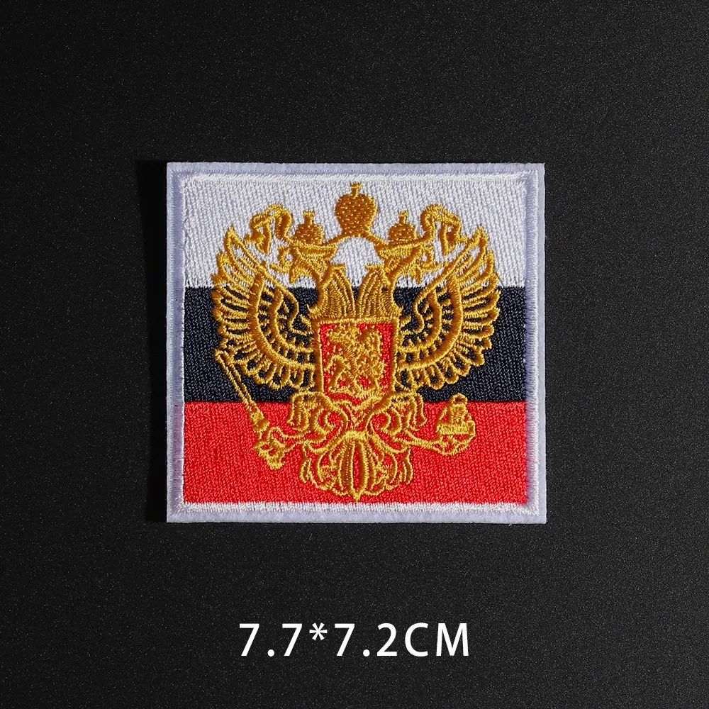Изящная вышивка, модель России, жилет на спине, мотоциклетная Байкерская модель с российским государственным гербом, Двойная модель (art.: 7b291bf27) - 7b291bf27