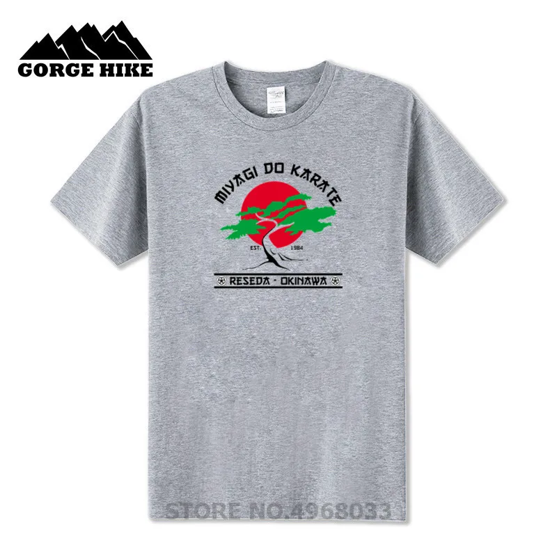 New Fashion Men T Shirt Miyagi Do Karate - Kid Cobra Kai Quality Cotton Breathable T-shirt Original Brand Manga Tshirt | Мужская одежда