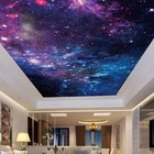 Пользовательские обои наклейки на потолок роспись 3D красивое звездное небо гостиная спальня Зенит украшение потолка настенная живопись искусство