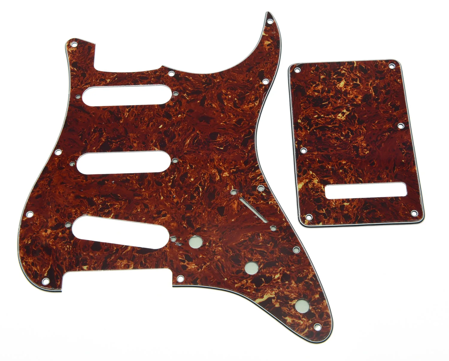 

ST Style Pickguard and Back Plate,Screws SSS Vintage Tortoise