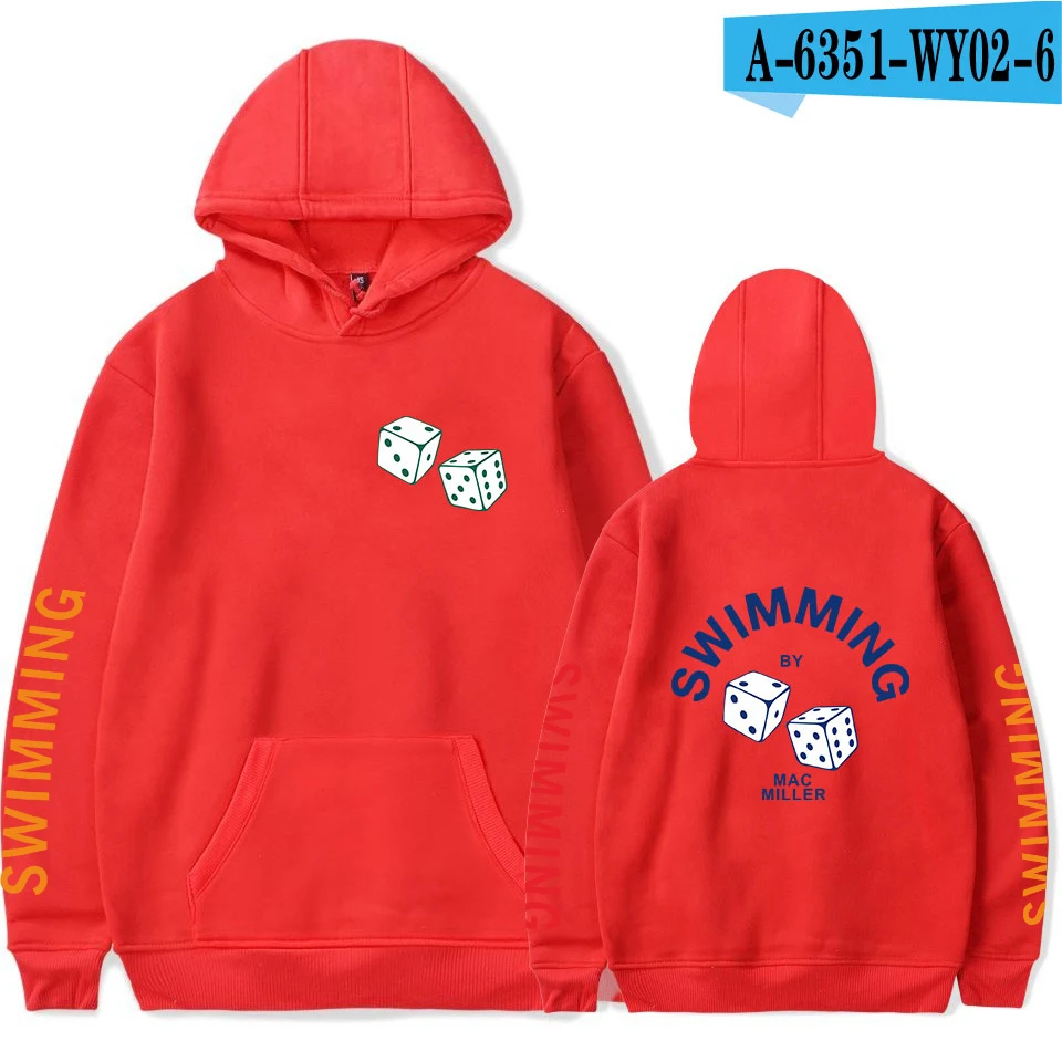 Red Новинка, Mac Miller, крутая Кепка, свободная толстовка с капюшоном, спортивный костюм, модная повседневная женская/Мужская K-pop одежда для фанатов - Цвет: Red