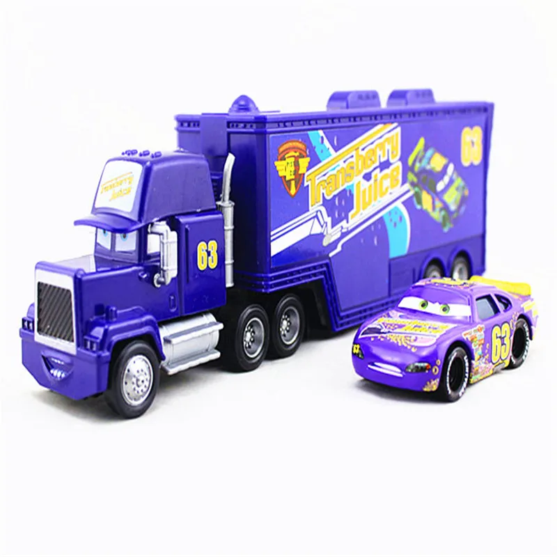 Pixar мультфильм аниме номер красный Pueple автомобиля и мак грузовик Diecast 1:55