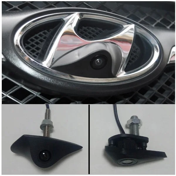 Автомобильная камера с логотипом Переднего Вида Для CCD-камеры Hyundai IX35 Accent Azera Elantra